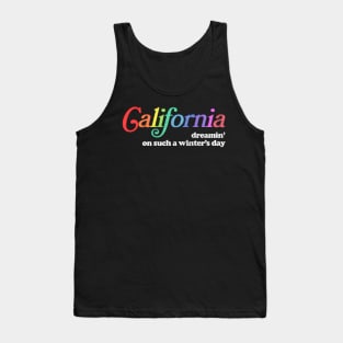 California Dreamin - Retro Style Aesthetic Design Tank Top